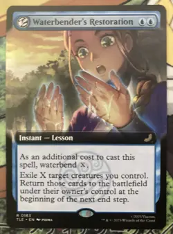 Waterbender's Restoration - TLE 0183 - NM - MTG Magic - extended art - Image 1