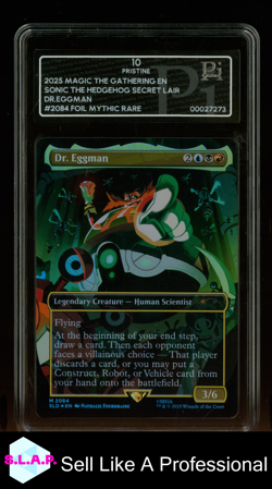 DR. EGGMAN MTG 2084 2025 SONIC THE HEDGEHOG FOIL ENG PI PRISTINE 10 - Image 1