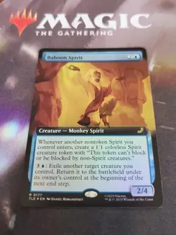 Mtg. Baboon Spirit. Foil Extended Art. Avatar: The Last Airbender. Pack Fresh - Image 1