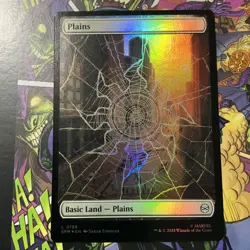 MTG Magic the Gathering Plains (189/314) Marvel's Spider-Man M/NM FOIL - Image 1