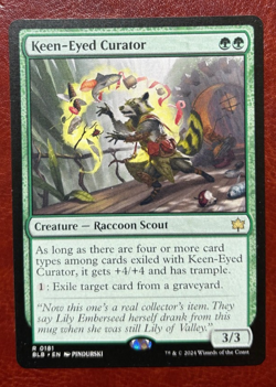 1x NM Keen-Eyed Curator 0181 R BLB - MTG Magic Never Played x1 - Image 1