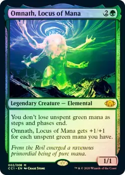 CC1 Foil OMNATH LOCUS OF MANA 1x Premium Commander Collection Green MTG - Image 1