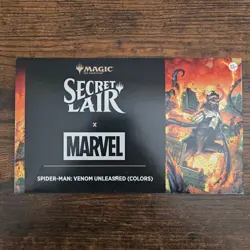 MTG Secret Lair x Marvel Spider-Man Venom Unleashed (Colors) Non-Foil Sealed - Image 1