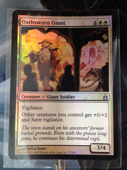 Magic MTG - Ravnica: City of Guilds "Oathsworn Giant" FOIL X1 - Image 1