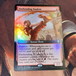 Firebending Student X1 Mtg Avatar Nm Promo Buy A Box Extended Foil - Image 1
