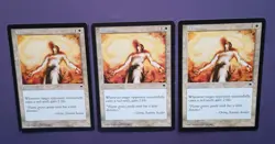 Magic the Gathering MTG Tempest WARMTH X 3 LP/EX U 1997 Nice! - Image 2