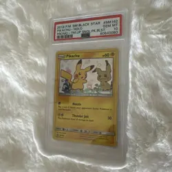 2019 Pokemon Sun & Moon Black Star Promo Pikachu Holo #SM162 PSA 10 Gem Mint - Image 5