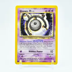 Unown M - 49/75 Neo Discovery Unlimited Uncommon Pokemon - NM - Image 1