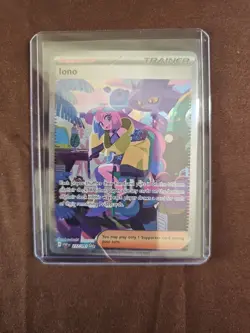 Pokemon Iono 237/091 SV: Paldean Fates Full Art Holo Special Illustration Rare - Image 3