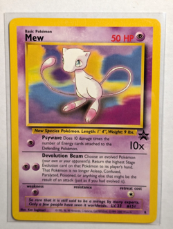 Pokemon TCG Mew Wizards Of The Coast Promos 8 Regular Black Star Promo - Image 1