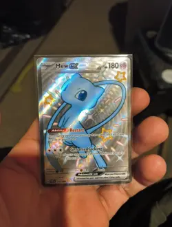 Pokemon TCG Mew EX 216/091 Paldean Fates Full Art Shiny Ultra Rare NM Condition - Image 1