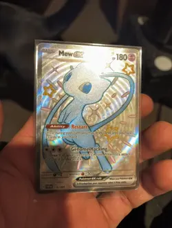 Pokemon TCG Mew EX 216/091 Paldean Fates Full Art Shiny Ultra Rare NM Condition - Image 5