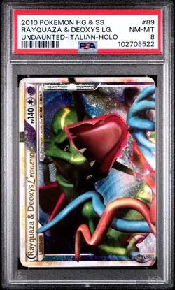 2010 Pokemon HeartGold SoulSilver Rayquaza & Deoxys 89/90 Holo PSA 8 Italiano - Image 1