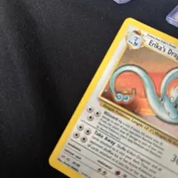 Erika's Dragonair 004/132 Gym Heroes Holo Vintage Pokemon Near Mint Grade Ready - Image 2