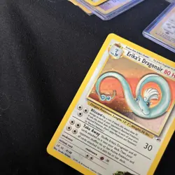 Erika's Dragonair 004/132 Gym Heroes Holo Vintage Pokemon Near Mint Grade Ready - Image 3