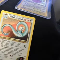 Erika's Dragonair 004/132 Gym Heroes Holo Vintage Pokemon Near Mint Grade Ready - Image 4