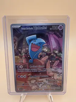Team Rocket's Wobbuffet SVP 203 Pokemon Center Stamped Promo Destined Rivals TCG - Image 5