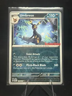 Umbreon - 130/197 Obsidian Flames Gamestop Stamped Promo Pokemon NM/MINT - Image 1