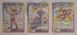 TCG Pokemon ULTRA RARE RAINBOW BORDERS from Stellar Crown (All NM) - Image 1