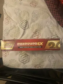 Pokemon Charizard EX Red and Blue Collection Box - Box Damaged Read Description - Image 2