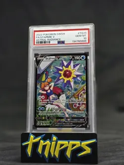 2022 Pokemon Astral Radiance Starmie V TG13 Full Art GEM MINT PSA 10 *NEW CERT!* - Image 1