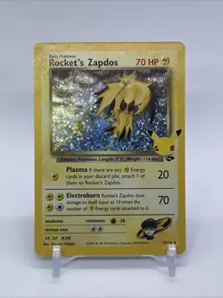 Rocket's Zapdos 15/132 Pokemon Celebrations Classic Collection NM - Image 1