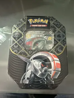 Pokemon TCG Scarlet & Violet Paldean Fates Iron Treads EX S Factory Sealed Tin - Image 1