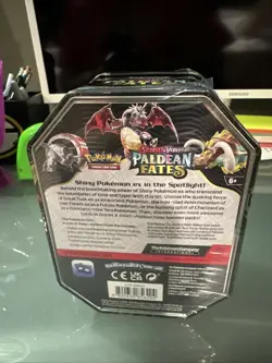Pokemon TCG Scarlet & Violet Paldean Fates Iron Treads EX S Factory Sealed Tin - Image 3