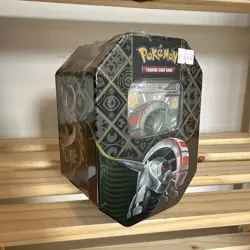 Pokemon TCG: Scarlet & Violet Paldean Fates Tin Iron Treads ex, sealed. - Image 1