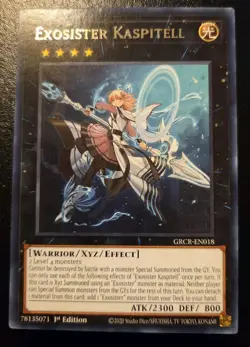 Exosister Kaspitell GRCR-EN018 1st Edition Rare The Grand Creators Yu-Gi-Oh! TCG - Image 1