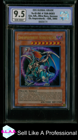 CHAOS-IMPERATORDRACHE GESANDET DES ENDES YUGIOH 2005 TLM-DESE2 UR EGS 9.5 - Image 1