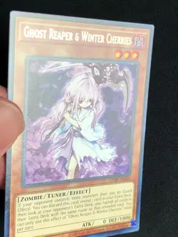 YUGIOH MISPRINT NO HOLO! LOOK! GHOST REAPER & WINTER CHERRIES OP20-EN001 - Image 2