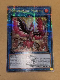 Knightmare Phoenix RA03-EN042 Quarter Century Secret Rare YuGiOh! NM - Image 1