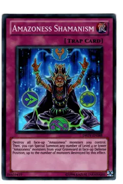 Yugioh- 1X Amazoness Shamanism - Super Rare - Unlimited - DREV-EN088 - Near Mint - Image 1