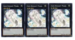 Yugioh- 3X Gem-Knight Pearl - Rare - 1st Edition - BP01-EN031 - Near Mint - Image 1