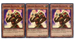 Yugioh- 3X Enraged Battle Ox - Common - 1st Edition - BP03-EN011 - Near Mint - Image 1