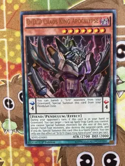 Yugioh D/D/D Chaos King Apocalypse SDPD-EN001 Single - Image 1