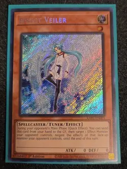 Yugioh! Effect Veiler - RA01-EN003 - Secret Rare - 1st Edition Near Mint, Englis - Image 1