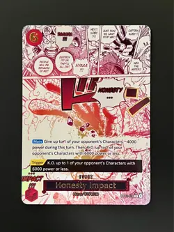 One Piece TCG A Fist Of Divine Speed OP11-018 Honesty Impact Alternate Art - Image 1