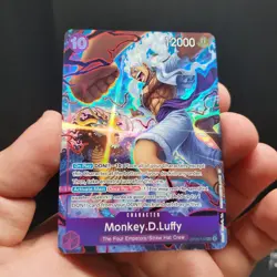 One Piece TCG Monkey.D.Luffy English Edition OP05-119 2nd Anniversary NM Luffy - Image 1