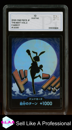 DON!! CARROT ONEPIECE - 2025 THE BEST VOL. 2 FOIL/HOLO JAPANISCH PI PRISTINE 10 - Image 1