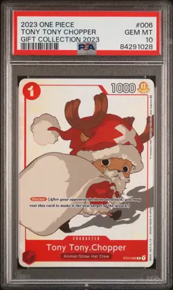 2023 ONE PIECE GIFT COLL 2023 #006 TONY TONY CHOPPER PSA 10 - Image 1