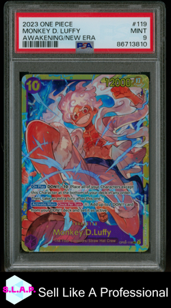 MONKEY D. LUFFY ONE PIECE OP05-AWAKENING OF THE NEW ERA 2023 119 PSA 9 - Image 1