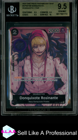 DONQUIXOTE ROSINANTE C/(BOX TOPPER) 2023 ONE PIECE PARAMOUNT WAR OP02108 BGS 9.5 - Image 1