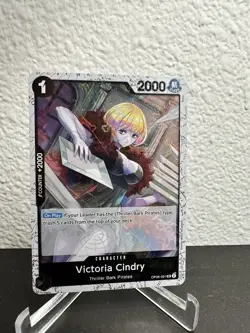 PSA 10 Victoria Cindry OP06-091 (Jolly Roger Foil) - One Piece TCG (PRB-01) - Image 1