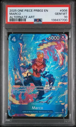 Marco PRB02-008 SR Alternate Art One Piece TCG Best Of Vol. 2 English NM - Image 1