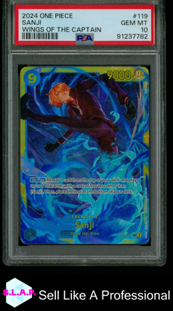 SANJI ONE PIECE OP06-WINGS OF THE CAPTAIN 2024 119 PSA 10 - Image 1