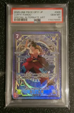 PSA 10 - Luffy-Tarou - ST18 005 SP OP11 Japanese One Piece Fist of Divine Speed - Image 2