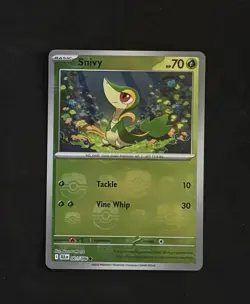 Pokemon Snivy 001/086 Masterball Reverse Holo - Black Bolt - S&V - NM - Image 1