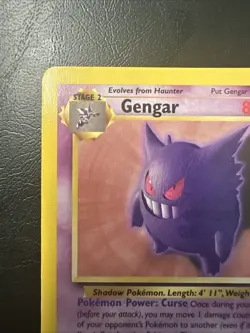 Gengar 20/62 Fossil Non Holo Vintage Wotc Pokemon Card NM - Image 2
